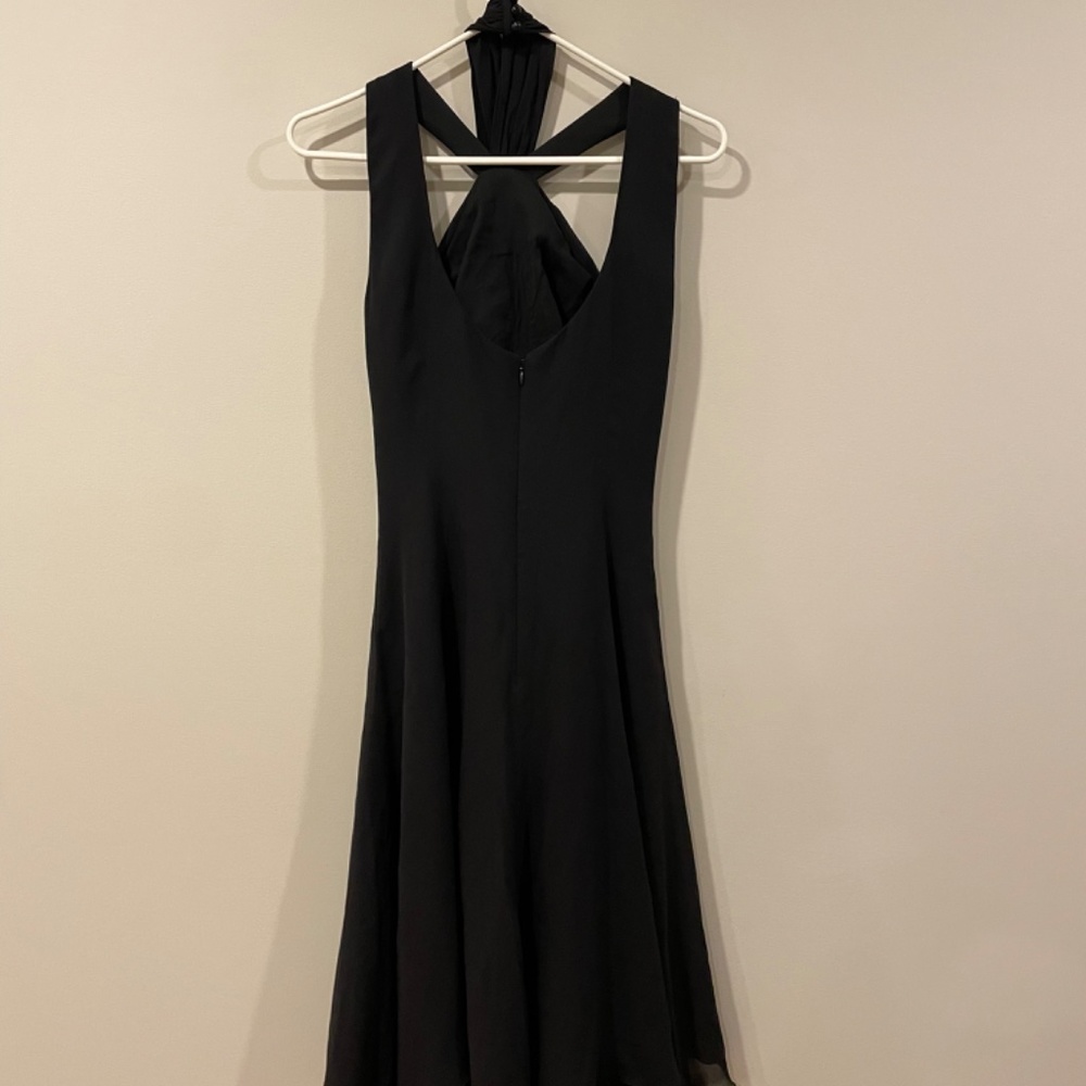 Armani Collezioni Women’s Black Midi Cocktail Layered Dress size 6 - Picture 2 of 8
